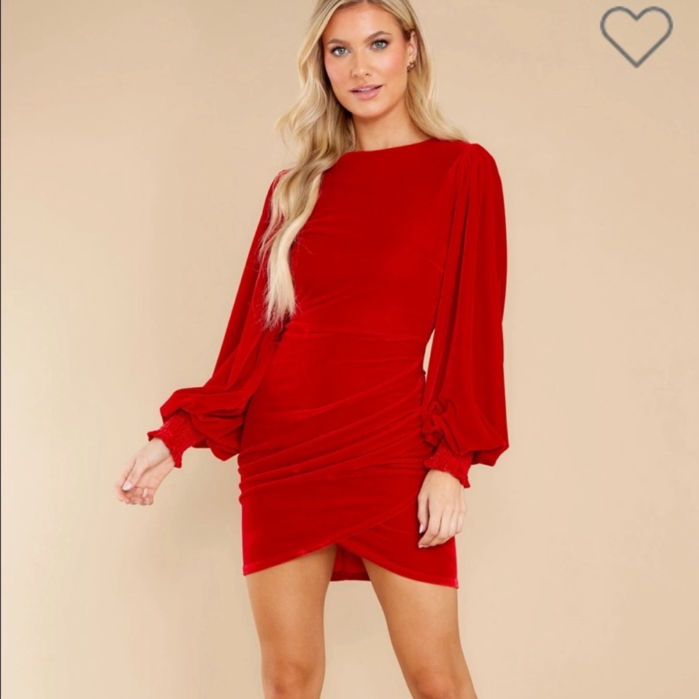 Red Dress Boutique Aura Red Velvet Dress